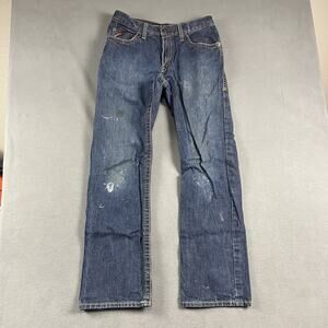 Ariat M4 Jeans Mens 32X34 Blue FR Flame Resistant Bootcut Western Workwear